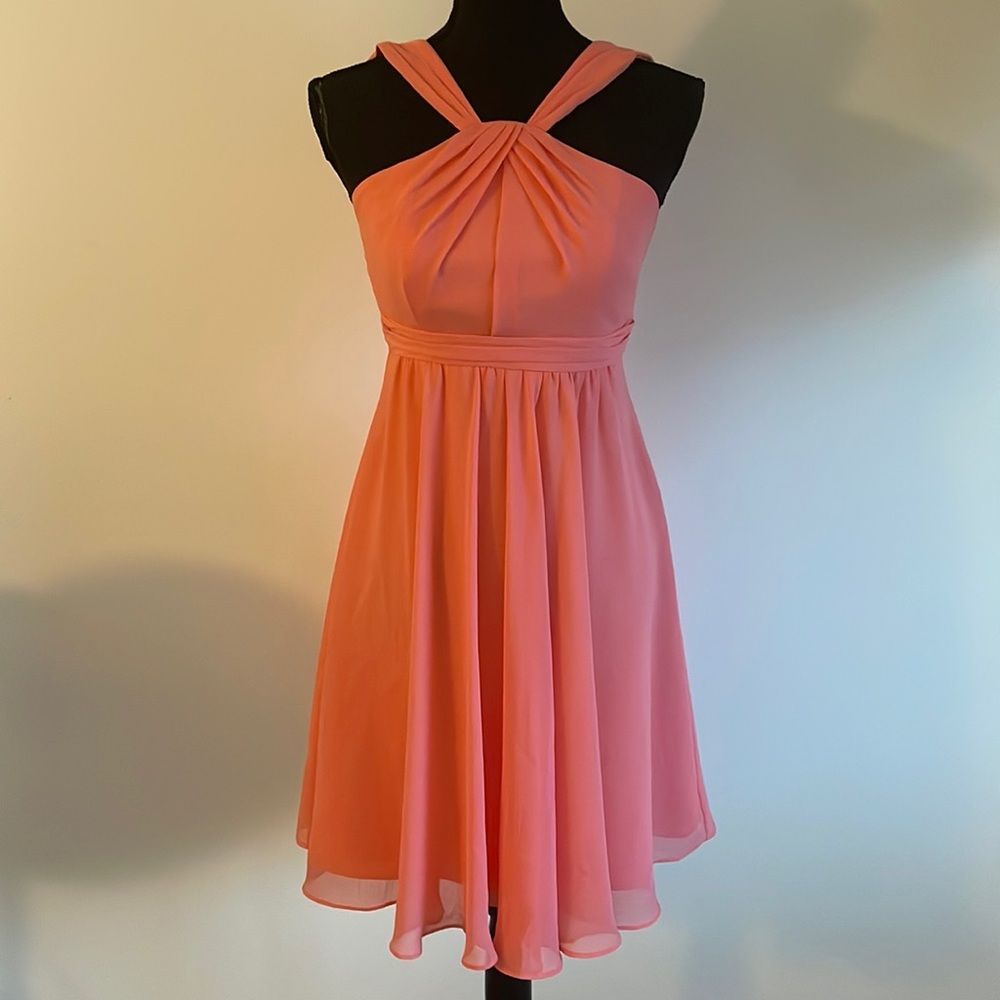 David’s Bridal cute pink dress